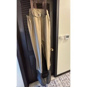 White River Fly Shop 3 Forks Lug Sole Chest Waders Men Size 9 Regular Fishing